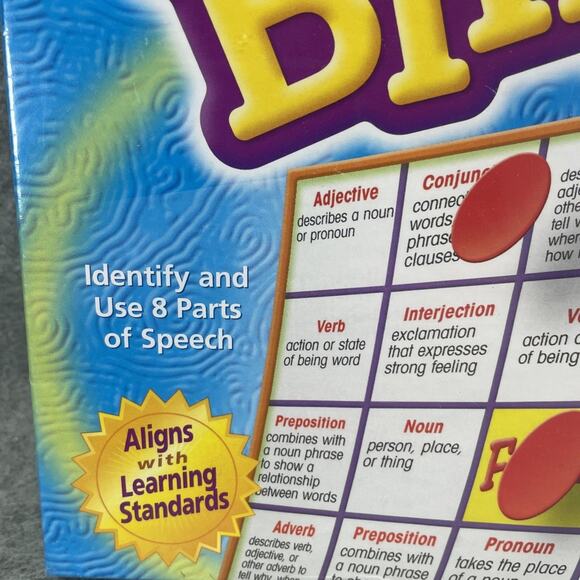 Lakeshore Bingo Parts of Speech Ages 9 & Up NEW Sealed 3 to 36 Players - Picture 3 of 7